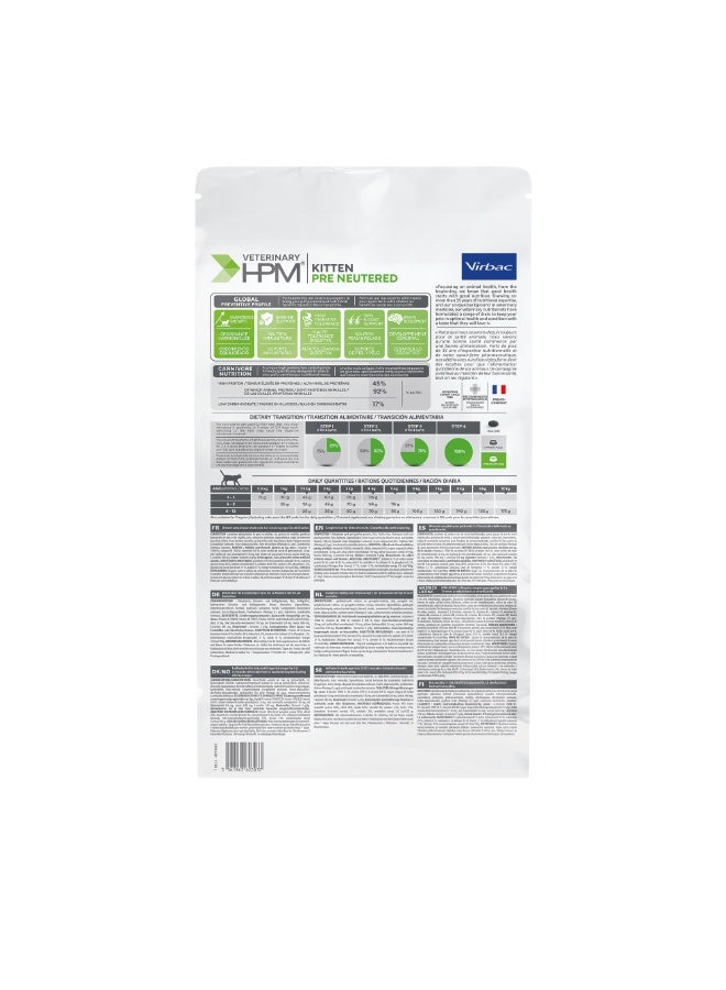 VIRBAC HPM KITTEN Pre Neutered Cat 1.5 kg - Image 2